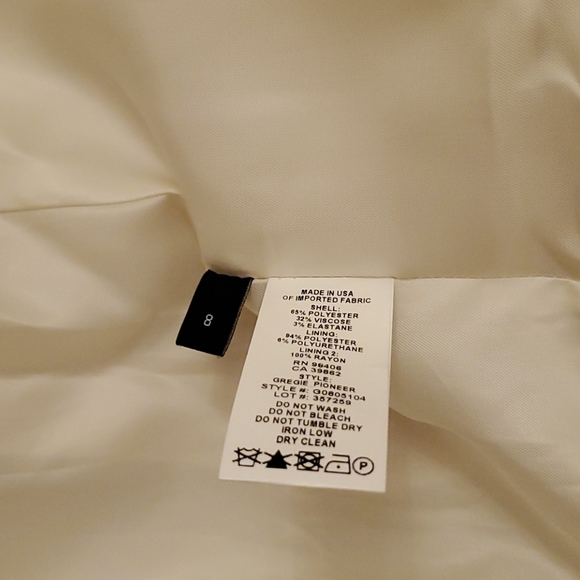 Theory Gregie Pioneer Coat in Cream - Picture 7 of 8